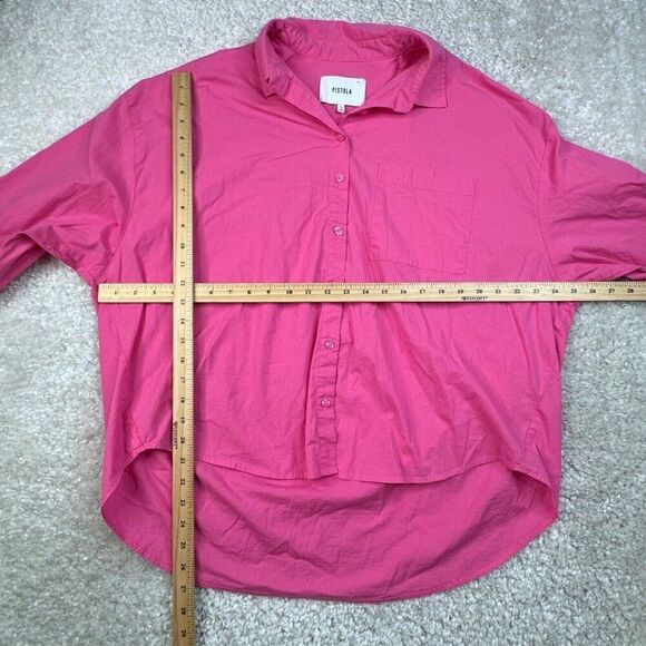 Pistola Sloane Oversized Button Up Shirt Pink - Picture 7 of 10